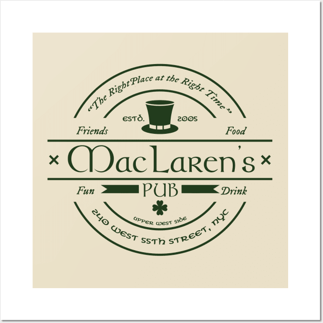 McClaren's Pub from How I Met your Mother Wall Art by MonkeyKing